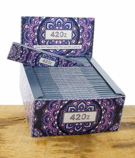 420z-Papers-King-Size-Ultra-Thin-Grape-Sparkle-50er-Box
