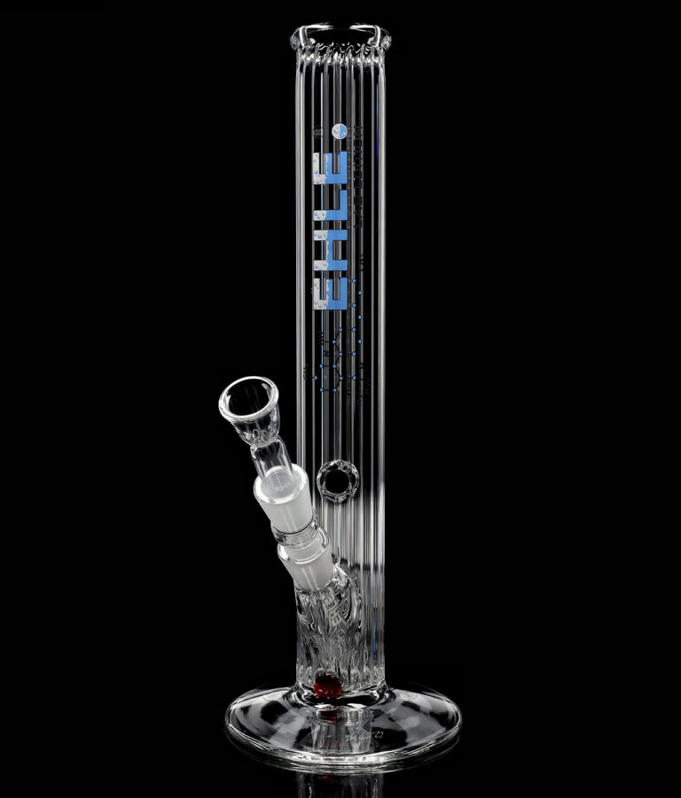 Ehle-Glasbong-Rippenrohr-37cm-lab-blau-ns19