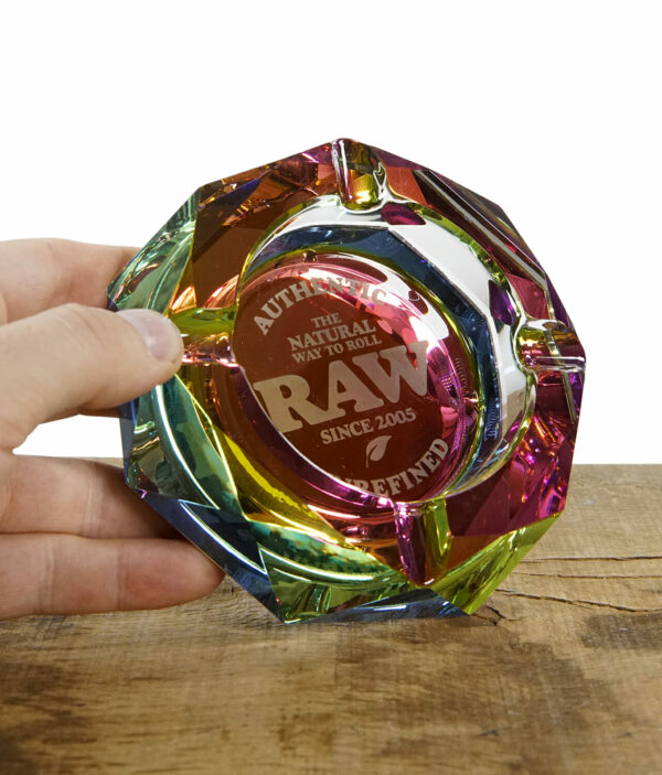 RAW-Aschenbecher-Rainbow-Kristallglas-115mm-bunt