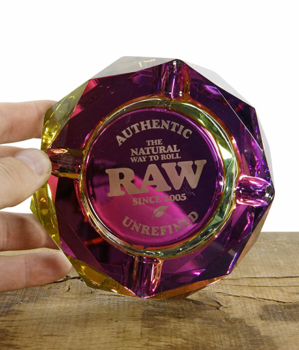RAW-Aschenbecher-Rainbow-Kristallglas-115mm-pink