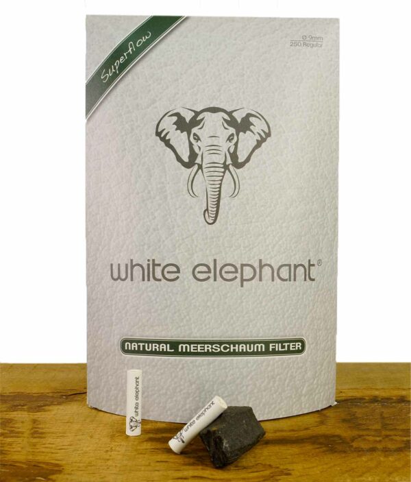 White-Elephant-Meerschaumfilter-250-Stueck-9mm